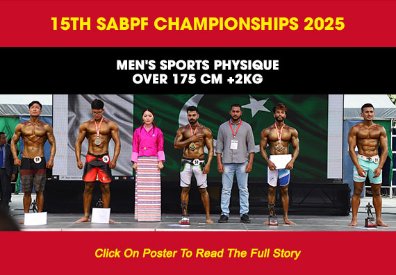 MEN'S SPORTS PHYSIQUE OVER 175 CM +2KG...